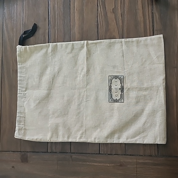 GUCCI Black Logo Dust Bag 100% Authentic - Picture 1 of 8